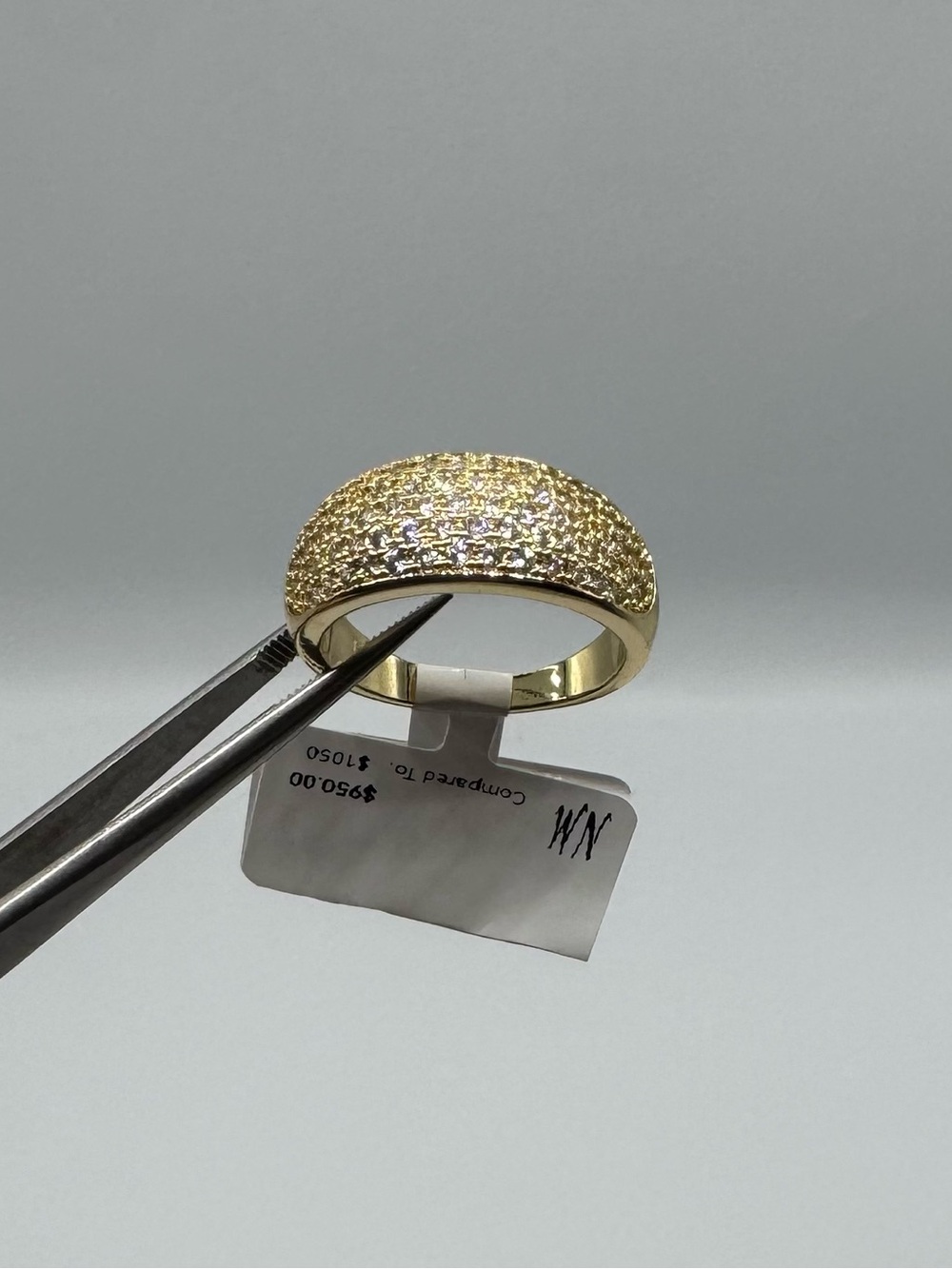 14k 2ct Pave Band - Picture 9 of 14